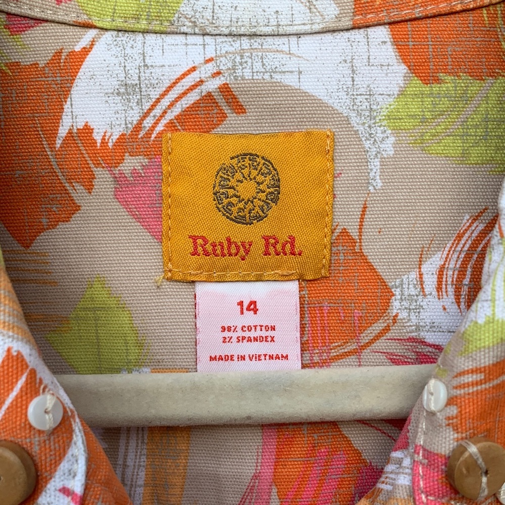 Take 50% Ruby Rd. Multicolor Abstract Jean Jacket… - image 7